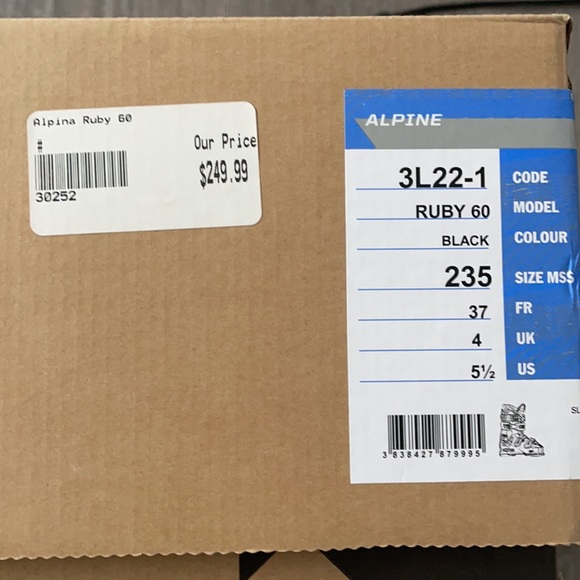 Alpina Ruby 60 Ski Boots - BRAND NEW - Picture 3 of 3